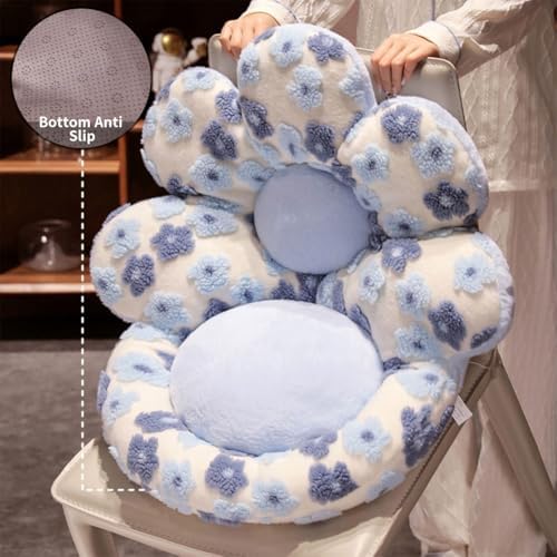 Flower Chair Cushion with Backrest Comfortable Office Chair Pad Student Dormitory Seat Cushion for Sedentary Group Home Decor - Image 5