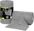 LIVOS Microfiber Cleaning Cloth Roll - 80 Pack, Reusable Paper Towels, Microfiber Towels for Cars, Super Absorbent Lint Free Cleaning Rags for House, Kitchen, Window-Check Grey, 11.5"x11.5" by LIVOS