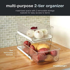 madesmart Premium Two Tier Organizer, Clear - Image 3