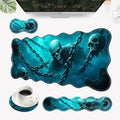 Desk Mat, Mouse Pad with Wrist Rest, 4-in-1 Large Mouse Pads for Desk, Ergonomic Mouse Pad and Keyboard Wrist Rest Gaming Keyboard Mat for Office,Cool Skulls by EFGWSDER