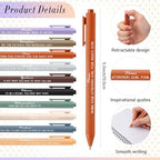 40 Pcs Motivational Inspirational Notebook Bulk with Notes Pen,Morandi - Image 3