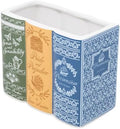 Steel Mill & Co. Book Stack Shaped Ceramic Desk Pot, Jane Austen Books by SteelMillCo