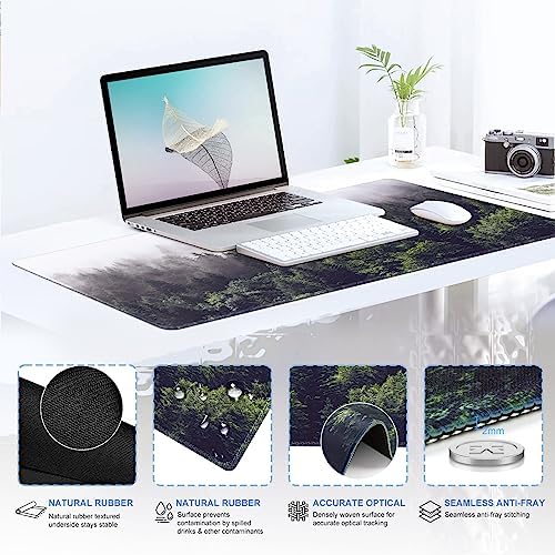 iCasso Forest Computer Pad 35.4"x15.7", Desk Blotter for Classroom - Image 4