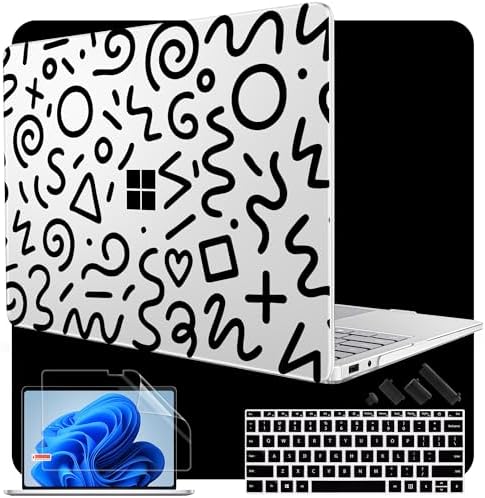 Case for Surface Laptop 8 2026/7 2024 13.8", Abstract Line by WelcomeViseNewitems