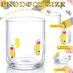 SiliFine 2 PCS Pencil Icon Juice Glasses - Image 3