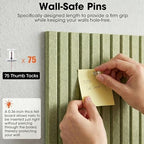 Large Cork Board for Walls 59" x 36",15 Pack 12"X12"Felt Bulletin Board Tiles with 120 Adhesive Tabs,Cork Board Alternative for Office Decor, Push Pin Board Wall Organizer-Sage Green - Image 4