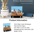 Magic Castle Memo Pad Paper Art Note 3D Sticky Notes Paper Office Cubes Notepad DIY Creative Gift with 90 Different Pages - Image 2