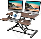 FITUEYES Height Adjustable Standing Desk 32” Wide Sit to Stand Converter by FITUEYES