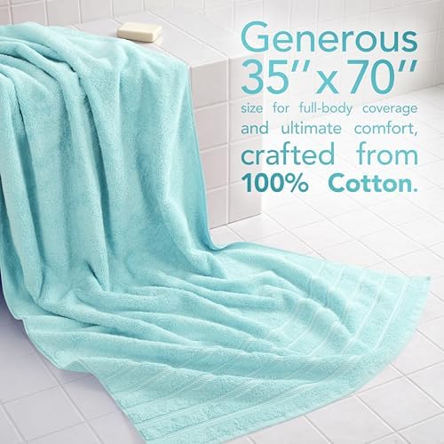American Soft Linen 100% Cotton Luxury Turkish Towels, 35x70 XL Bath Sheet - Image 2