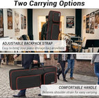 ORKELS 61-Key Keyboard Case, 10mm Padded Electric Piano Gig Bag with Shoulder Straps, Handles & 2 Accessories Pocket - Image 5
