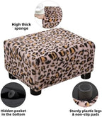 CAROLMADE Small Foot Stool Ottoman Footstool with Legs Under Desk Footrest for Living Room Bedroom and Office, Faux Fur Pink - Image 5