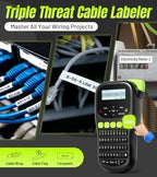 Label Maker Machine with 4 Tapes, Wire Label Maker Waterproof-Labels - Image 2