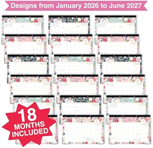 Large Teacher Desk Calendar 2026-2027 - Desktop Calendar 2026 - Image 3