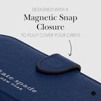 kate spade new york Morgan Magnetic Card Holder/Wallet - Navy - Image 3