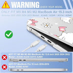 May Chen for MacBook Air 15 inch Case M5 M4 M3 M2 2026 2024-2023, Model A3448 A3241 A3114 A2941, Closes Seamlessly Hard Shell Laptop Cover with Keyboard Cover, Cute Goose Spring - Image 2