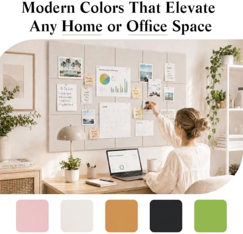 48" x 36" Decorative Bulletin Boards, Large Cork Board Alternative - Image 4
