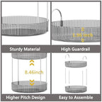 Asayuee 360 Rotating Makeup Organizer for Vanity,Bathroom Countertop Organizer,Spinning Perfume Organizer&Vanity Organizer(Grey-2 Tier) - Image 4