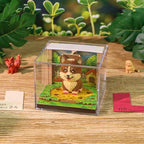2027 3D Paper Carving Desk Calendar With LED Light (Pixel Corgi) - Image 4