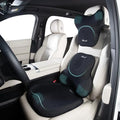 FLORICH Car Seat Cushion and Lumbar Support Pillow for Office Chair Car, Neck Headrest Pillow, Ergonomic Memory Foam, Pressure-Relieving Back Support for Car, Office Chair & Wheelchair – Deep Black by FLORICH