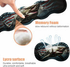 Ergonomic Keyboard Wrist Rest & Mouse Pad Wrist Rest Set, Large XXL Gaming Desk Mat 31.5"x 11.8" with Non-Slip Base, Memory Foam, Easy Typing Pain Relief for Home & Office, American Flag Shark - Image 6