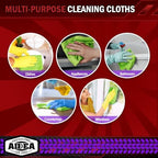 AIDEA Microfiber Cleaning Cloth, 10PK, Microfiber Towels for Cars, 12"×12" - Image 7