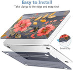 Mektron Case for 2026 MacBook Air 13-inch M5 Laptop A3449 with 13.6-inch Liquid Retina Display, 2025 2024 2022 M4/M3/M2 MacBook Air 13" Hard Shell Cover, Fit Model A3240 A3113 A2681, Floral C339 - Image 3