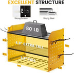 TRZZ Power Tool Organizer Wall Mount, 3-Layer Drill Rack, Yellow - Image 3