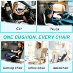 Seat Cushion for Office Chair, Ergonomic Cushion with Lumbar Support Pillow - Image 6