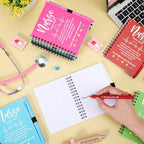 Resurhang 40 Sets Nurses Week Gifts Bulk 2026 Nurse Appreciation Gifts Nursing Thank You Gift Notebook with Pen in Holder and Sticky Note Notepad Marker Index Tab Inspiring Journal Ballpoint Pen - Image 6
