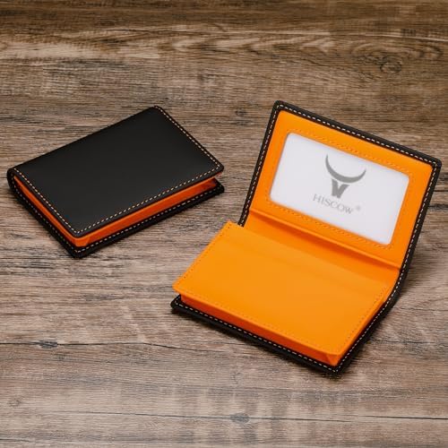 HISCOW Full Grain Leather Business Card Holder Case - Image 2