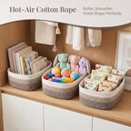 Storage Baskets for Shelves, 5 Pack, 2 Sizes Organizer Bins - Image 5