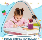 Yeaqee 20 Pcs Pencil Shaped Pen Holders, Cute Pen Cup, 5 Colors - Image 5