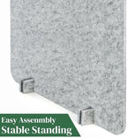 Eorbow 6 Pack Acoustic Desk Privacy Panel, 24" x 16" Freestanding Desk Dividers, Noise Reducing Table Partition with Support Feet, Stand Up Sound Proof Pad for Office Classroom Home - Image 4