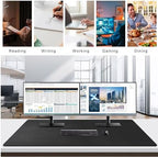 Mydours 48"x28" XXL Large PU Leather Desk Mat, Gaming Mouse Pad, (Black) - Image 2