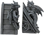 Design Toscano Castle Dragon Gothic Decor Decorative Bookend Statues, 8 - Image 3