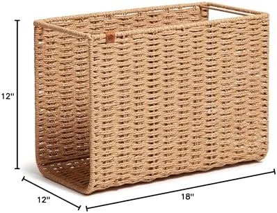 U Brands Desktop Hanging File Organzier, Woven Texture, Letter Size - Image 6