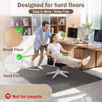 Blvornl Office Chair Mat for Hardwood Floor, 47.2"*60", Black - Image 5