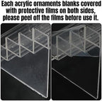 20 Slots Acrylic Business Card Holder for Desk Multi Business Card Stand - Image 3