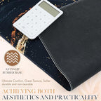 Relaxweex L Shaped Desk Mat for 90° Corner Desks, 53.1" x 39.4" Large Black Waterproof Mouse Pad with 18.9" Wide Arms, Non-Slip Rubber Desk Protector for Office, Computer and Gaming - Image 5
