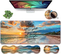 Ergonomic Keyboard Wrist Rest & Mouse Pad Wrist Rest Set, Large XXL Gaming Desk Mat 31.5"x 11.8", Non-Slip Base, Memory Foam, Easy Typing Pain Relief for Office & Home, Bible Verses Proverbs 31:25 by Unknown