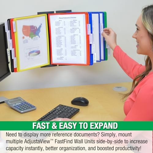 Ultimate Office FASTFIND 10-Pocket WALL Reference Display Organizer, Colors - Image 5
