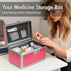 Rose Medication Combination Lock Boxes with Code Medium - Image 4
