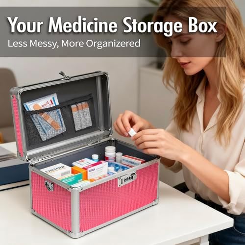 Rose Medication Combination Lock Boxes with Code Medium - Image 4