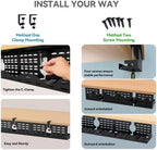 Under Desk Cable Management Tray, Expandable Metal Organizer - Image 4