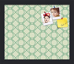 PinPix 14x12 inch Cork Bulletin Board. This Decorative Framed Pin Board Comes with Diamond Pattern in Green Design and Satin Black. Ideal for Home, Office Decor or School (PinPix-586) by PinPixBulletinBoards