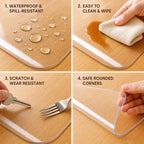 Clear Desk Mat, Non-Slip PVC Desk Protector Mat 31.5x55.1in,2mm - Image 5