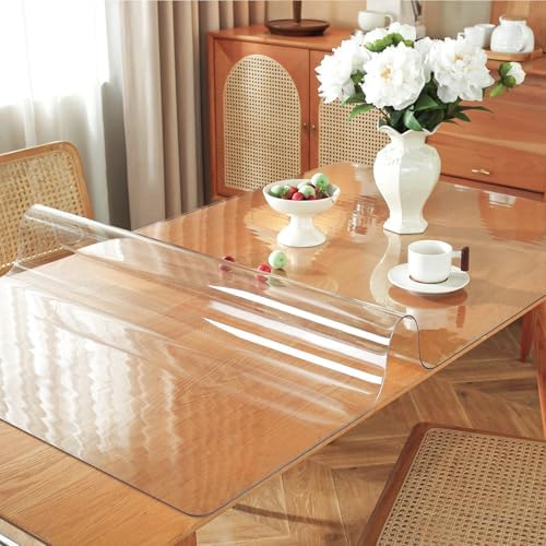 OstepDecor 40x120 in Clear Table Protector 1.5mm Thick Plastic Table Cover - Image 2