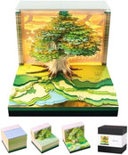 3D Calendar 2027,3D Memo Pad Time Piece Calendar 2027 Creative Desk Calendar Art Paper Sculpture Magic Tree, 2027 Tear Off Calendar DIY Decorative Gift by Easolay