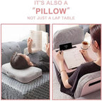 Lewtemi Pink Laptop Lap Desk with Cushion Cup Holder and Stopper Padded and Phone Holder Couch Bed Sofa Fits up to 15.6 Inch Portable Lap Desk for Home Office Study Writing - Image 6