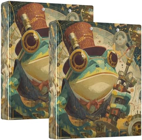 Frog 3 Ring Binders 1.5 Inch Clear View Three Ring Binders Versatile Binder for Work School Office Supply 1 Pack - Image 3